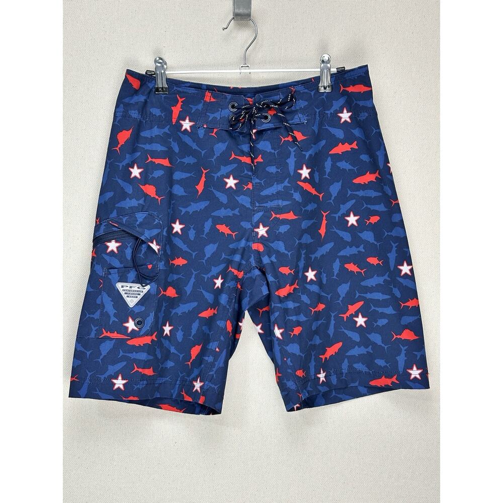 Columbia PFG Board Short Size 30 Gamefish Swim Trunk 9”